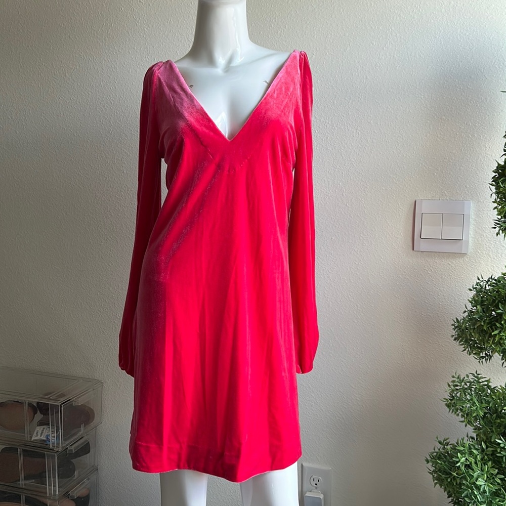 FREE PEOPLE VELVET DRESS SIZE XS MSRP $108.00 NWT